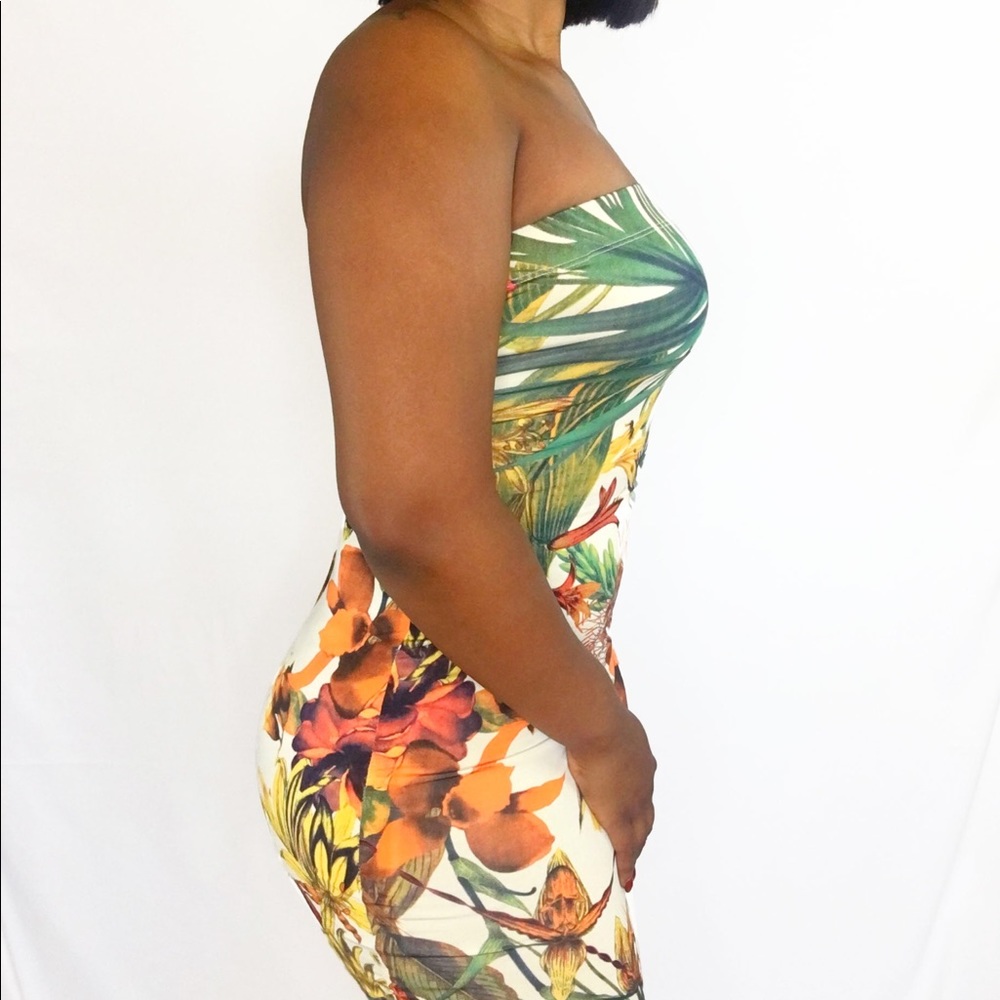 Floral Print Body-con Dress